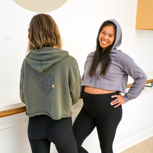 Olive Crop Hoodie